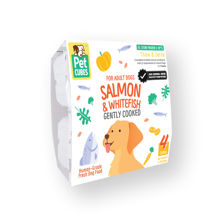 三文魚&白魚成犬糧 - 狗狗輕煮鲜食系列