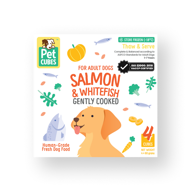 三文魚&白魚成犬糧 - 狗狗輕煮鲜食系列